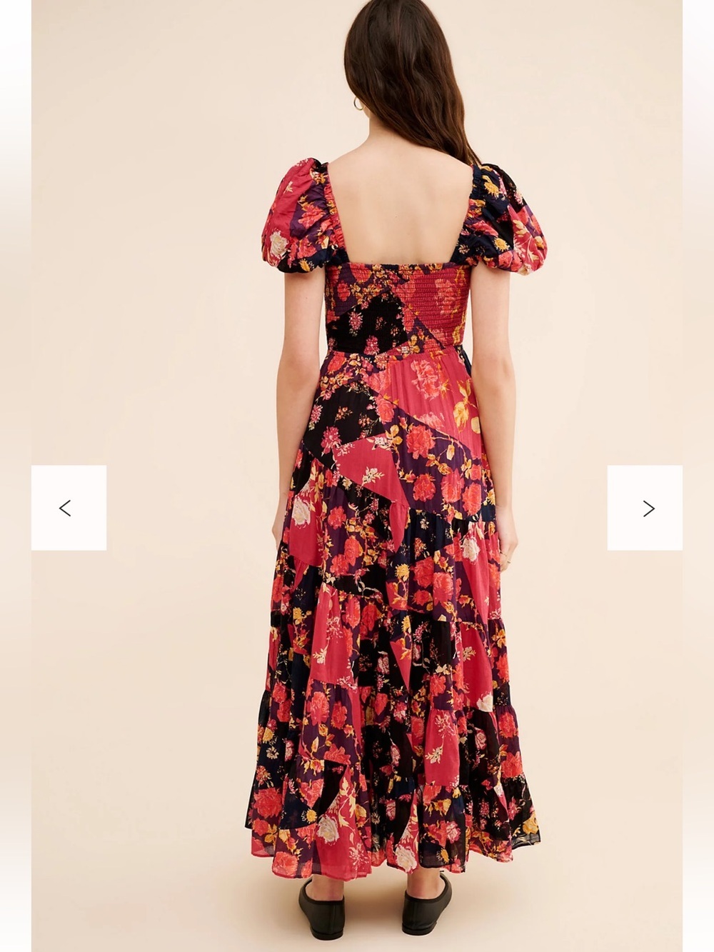 Free People Sun-drenched Maxi Dress Size Small Boho Cottagecore Floral - Picture 3 of 8